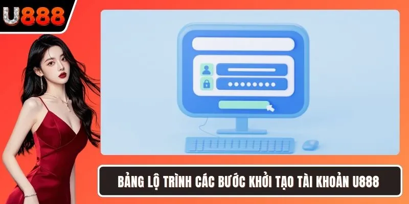 Bảng lộ trình các bước khởi tạo tài khoản U888