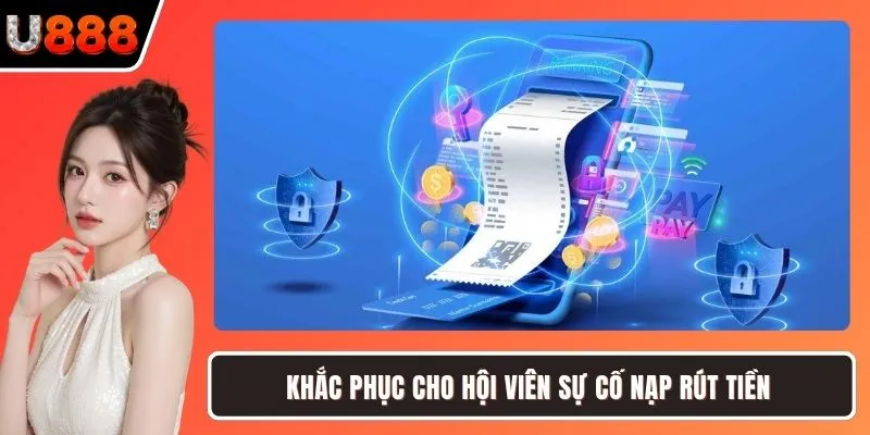 Khắc phục cho hội viên sự cố nạp rút tiền