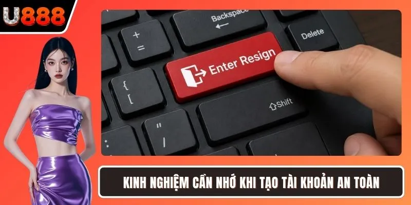 Kinh nghiệm cần nhớ khi tạo tài khoản an toàn