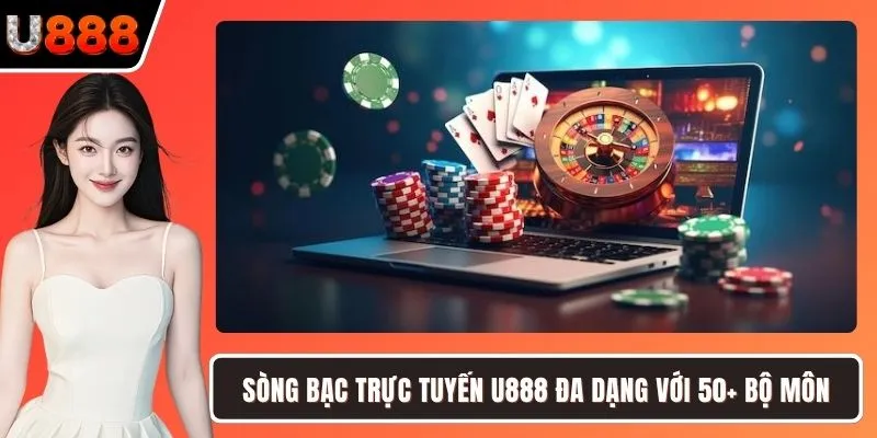 Sòng bạc trực tuyến U888 đa dạng với 50+ bộ môn