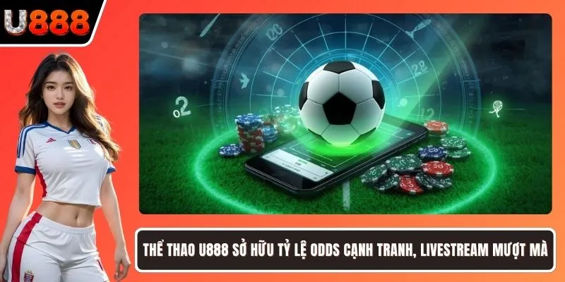 Thể thao U888 sở hữu tỷ lệ odds cạnh tranh, livestream mượt mà